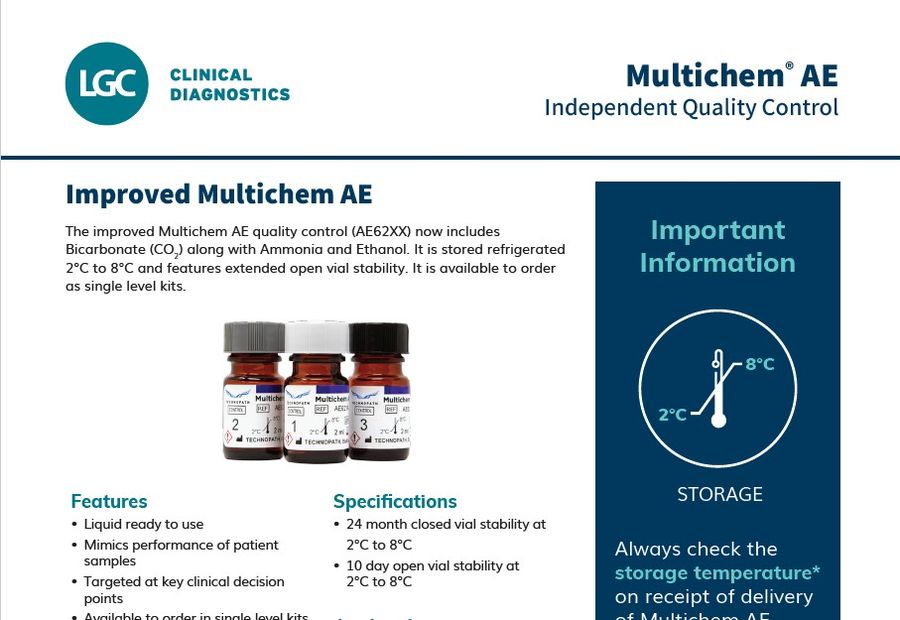 Multichem AE Product Information Sheet